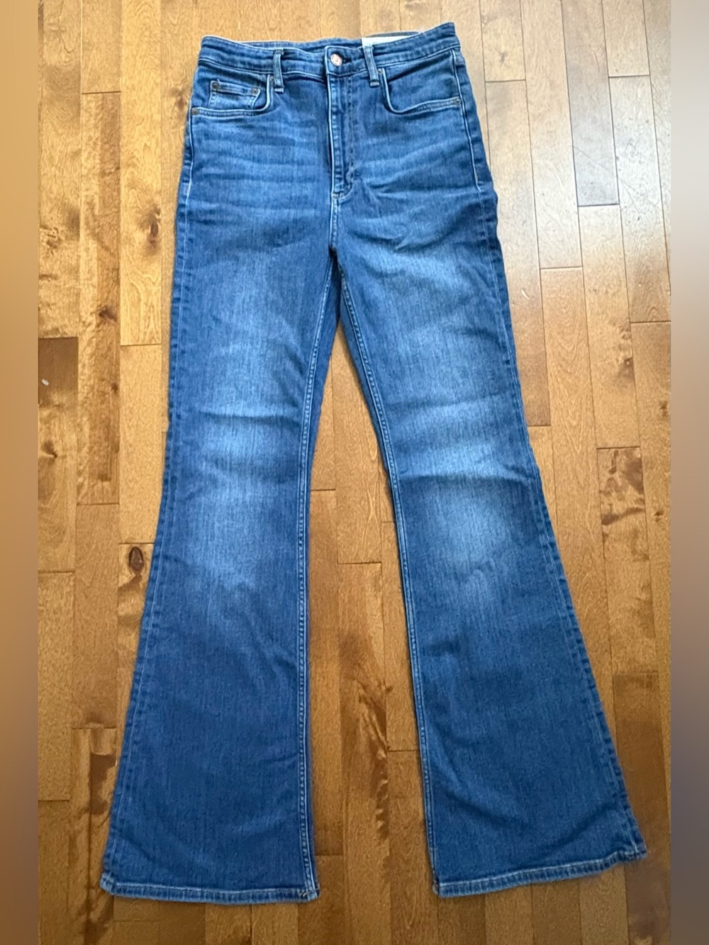 rag & bone Casey High-Rise Flare Jeans Medium Wash Size 30